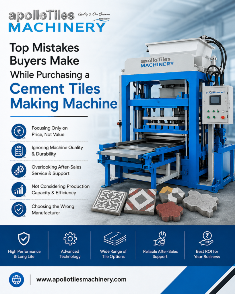 Cement Tiles Making Machine